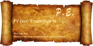 Prinz Engelhard névjegykártya